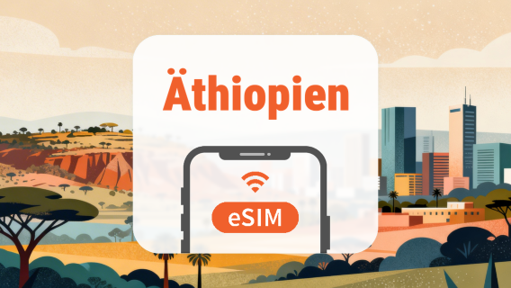 Äthiopien eSIM | KI-Apps & TikTok | 1–30 Tage | QR-Code