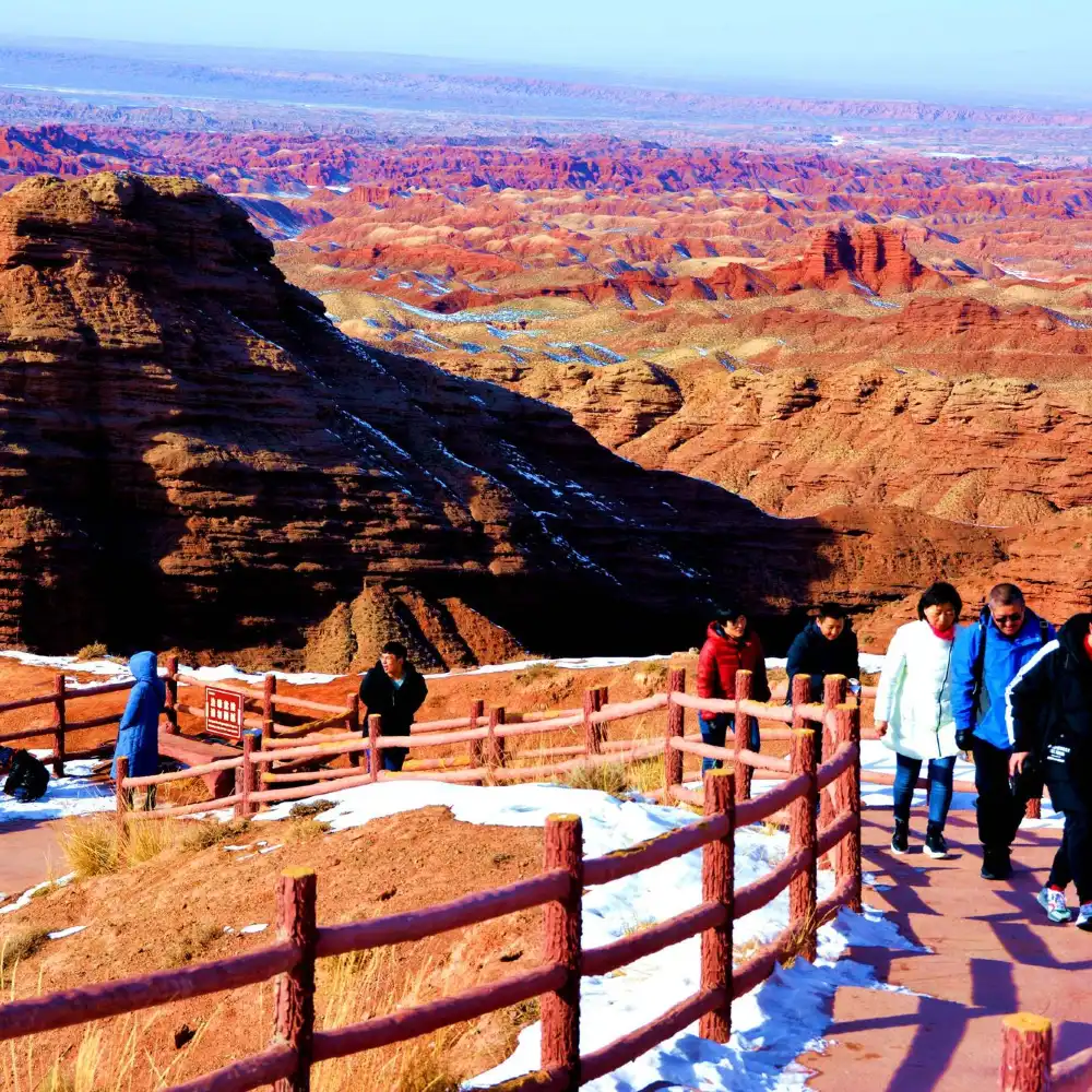 Zhangye Pingshan Lake Grand Canyon half-day tour (sheer red cliffs
