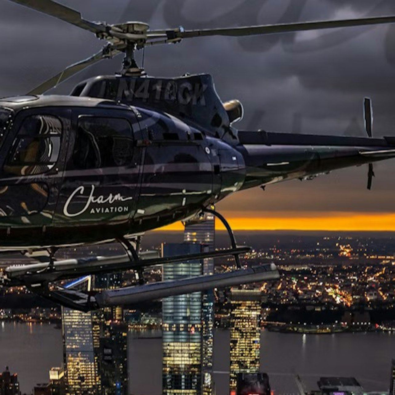 New York City: Helicopter Night Tour from New Jersey