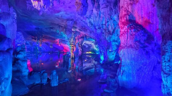 Qingyuan Lianzhou Underground River + Huangchuan Three Gorges + Nangang Millennium Yao Village Yaowangwu one-day tour English Service Available