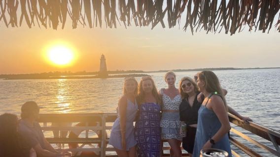 Tybee Island: avventura in barca Tiki al tramonto