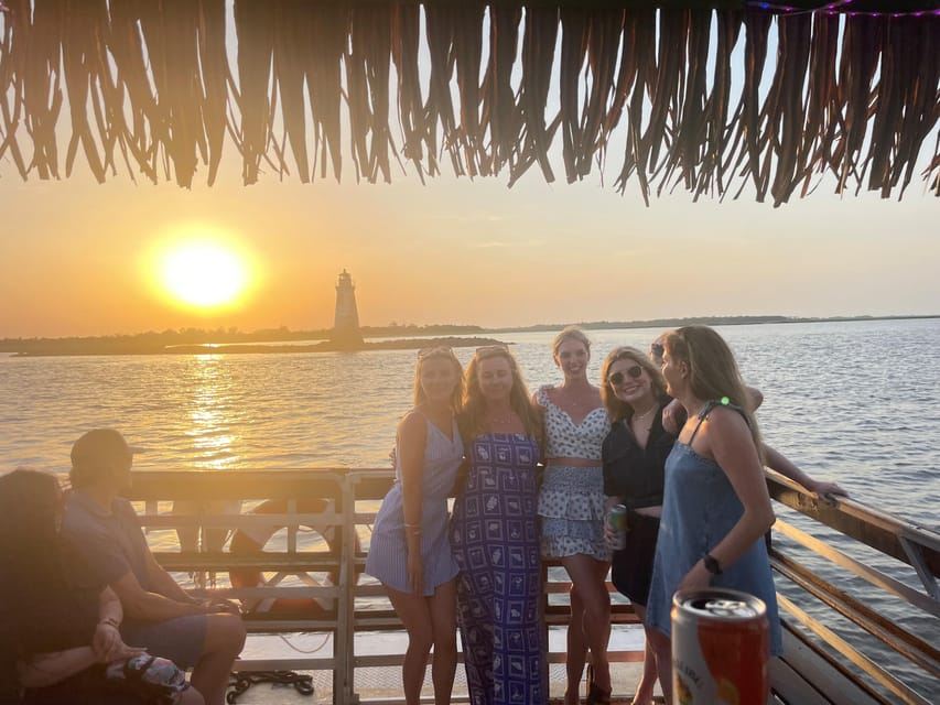 Tybee Island: Sunset Tiki Boat Adventure