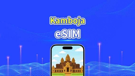 Kamboja eSIM | 4G | Paket Data Harian/Total | 1–30 hari | Perhitungan Hari Kalender | Kode QR