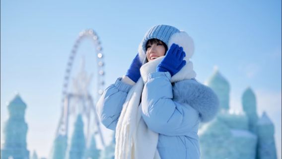 China Harbin Ice And Snow World Trip Moments[Photographer follow-up shooting + one-on-one photography + capturing travel surprises + freezing highlight moments]
