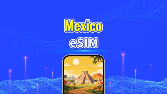 Mexico 5G eSIM | Liputan pelbagai rangkaian | Pelan Data Harian/Jumlah | 1–30 Hari | Pengebilan 24 Jam | Kod QR