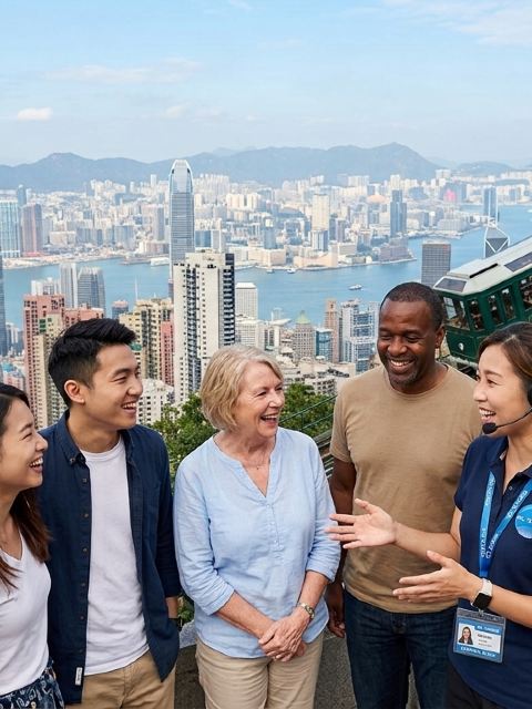 香港精華之旅:山頂纜車快線+舊城中環漫步+米芝蓮港式點心體驗