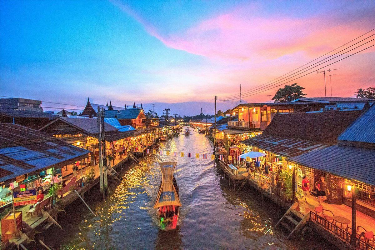 曼谷安帕瓦水上集市＋美功鐵道市集一日遊【可加大皇宮/可私人導覽】
