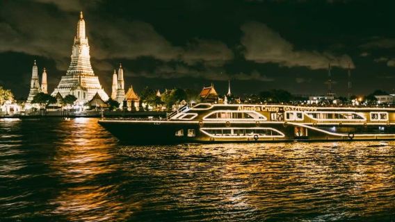 曼谷夜遊湄南河奧朗卡號-Alangka Cruise【暹羅天地碼頭】