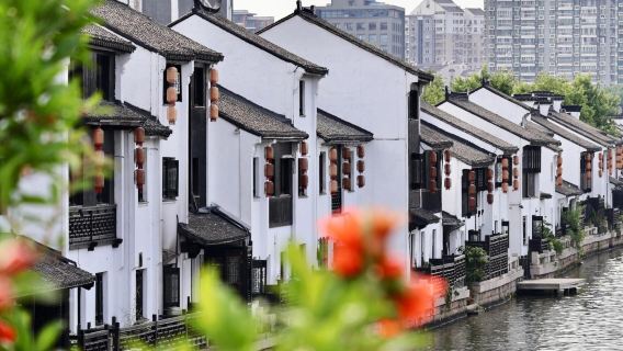 Wuxi one-day tour: Turtle Head Isle + Li Garden + Three Kingdoms and Water Margin attractions + Qingming Bridge Ancient Canal (English service available)