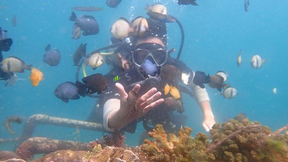 インドネシア・バリ島・バルナウォータースポーツ+ヌサドゥアでダイビングを発見しましょう。スキューバダイビング・初心者向け・所要時間0.5時間