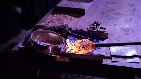 Murano: Demostración de soplado de vidrio con bebidas opcionales