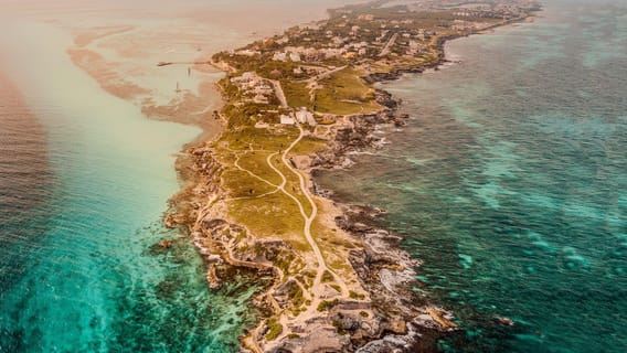 Ab Cancún: Genießen Sie eine Katamaran-Tour zu den Islas Mujeres mit Mittagsbuffet