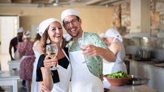 Drios: Greek Cooking Class with a Local Chef, Wine, & Meal