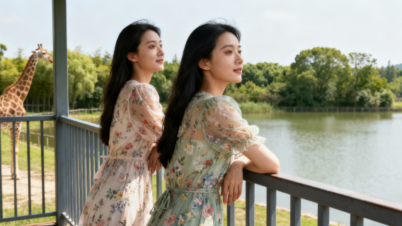 湖州長頸鹿莊園旅拍【跟拍攝影親子照情侶閨蜜兒童跟拍家庭旅拍】