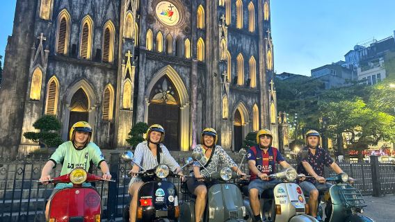 河內市區復古偉士牌機車探索之旅