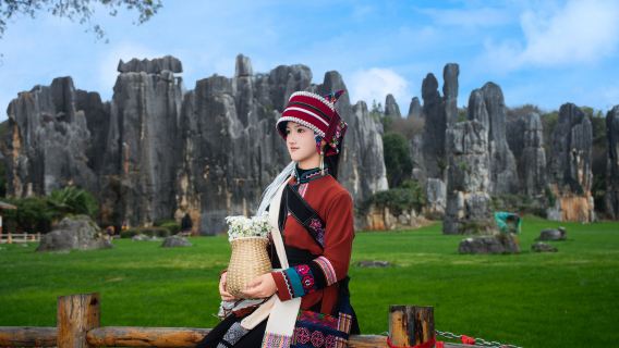 Kunming Stone Forest Scenic Area + Jiuxiang 1-day tour with morning pickup from Second Ring Road ◆ Optional 15-person group / New route