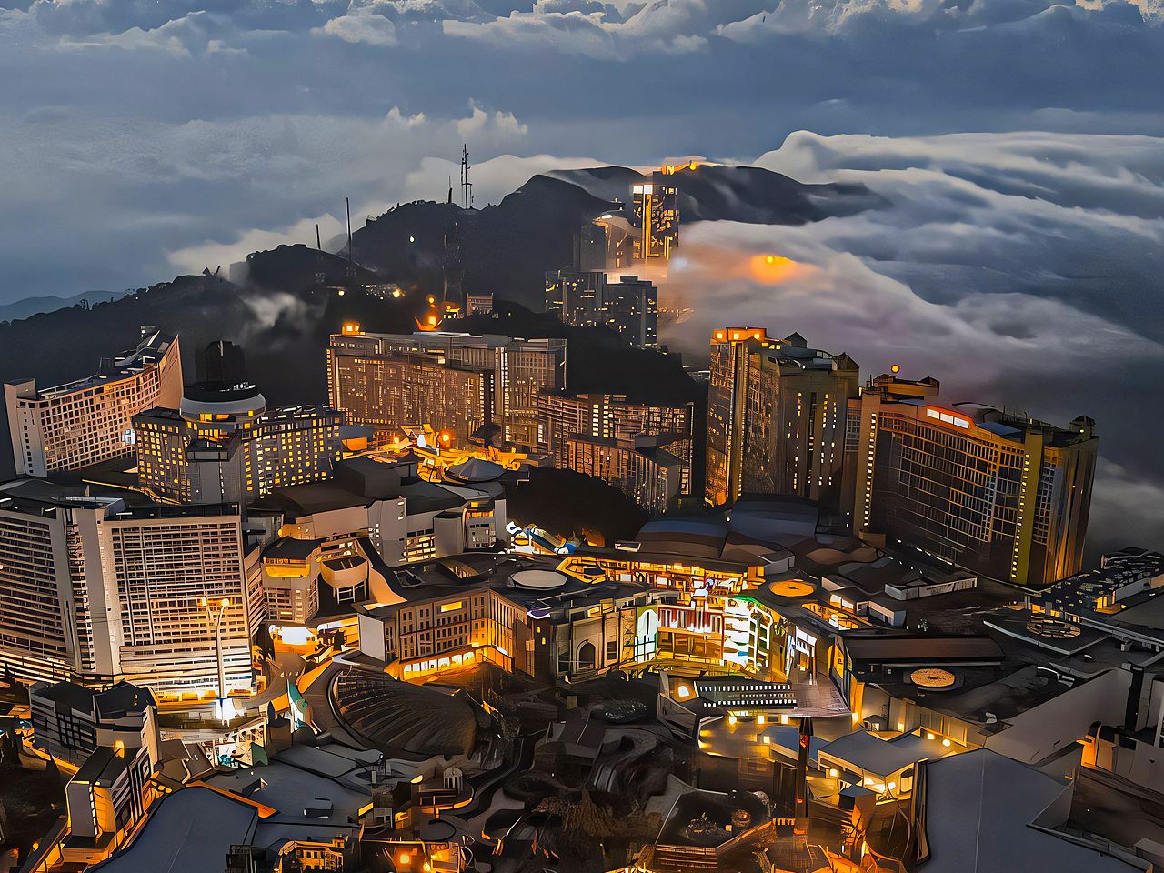 Genting Highlands, French Village, Japanese Village & Batu Caves Day Tour – Highland Mist & Global Charms in One Trip