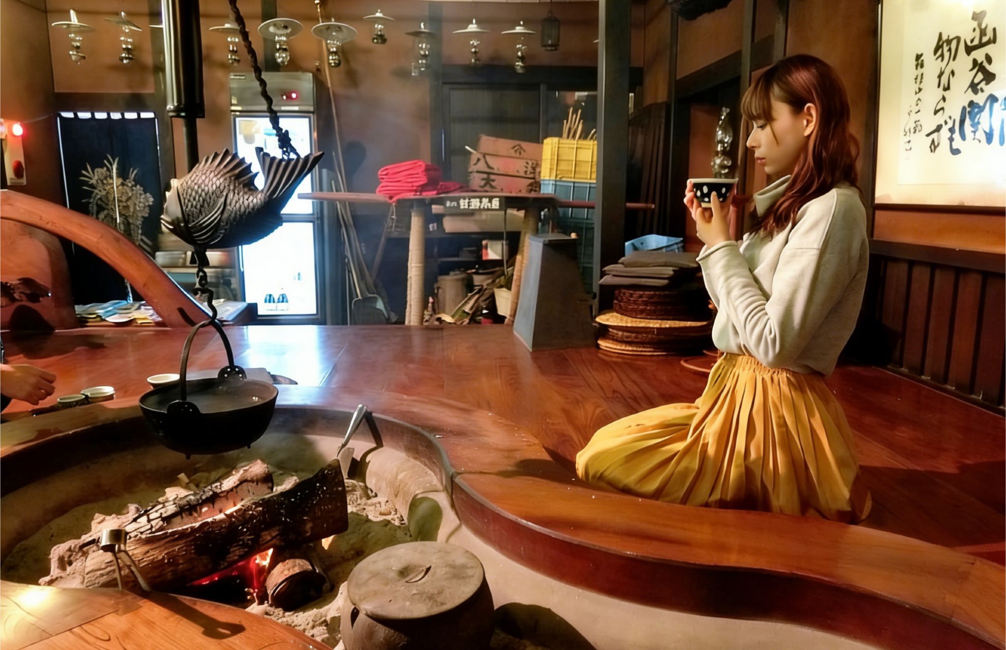 Tour di un giorno da Tokyo: Hakone Chaya Irori, Owakudani, Siti storici del checkpoint e esplorazione approfondita di Owakudani