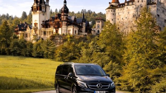 3-Castle: Peles,Bran,Rasnov,Sinaia Monastery from Brasov w pickup