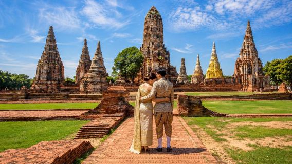 Charte privée personnalisable à Ayutthaya au départ de Bangkok | 10 heures avec chauffeur