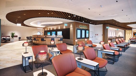 VIP-lounge i Wien Internationale Lufthavn (VIE) | indenrigs/udenrigs afgang | transit/hvile