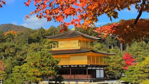Japan Kyoto + Eikando Temple + Tetsugaku No Michi + Nanzen-ji Temple + Kinkaku-ji 1-day tour/autumn leaves viewing recommended
