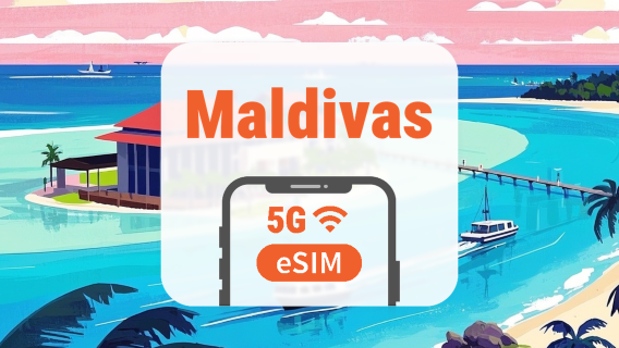 Maldivas 5G eSIM | Todos os AI & TikTok | 1–30 Dias | Código QR