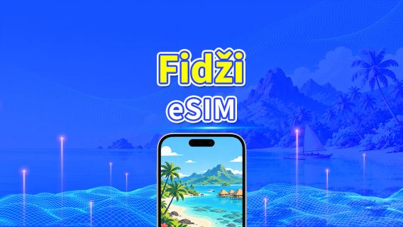 Fidži 4G eSIM | Päivittäinen/kokonaisdatapaketti | 1–30 päivää | 24 tunnin laskutus | QR-koodi