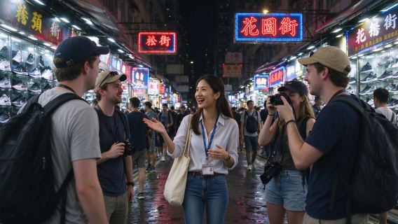 香港旺角夜遊：招牌燈影與街頭美食體驗導覽遊
