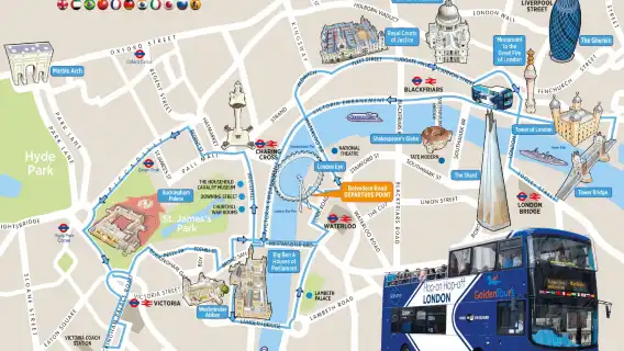 ทัวร์รถบัสเปิดประทุนกลางคืนในลอนดอน