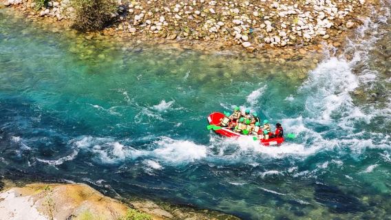 Tour combinato 2 in 1 di canyoning e rafting con pranzo
