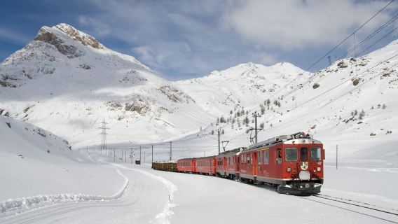 Desde Milán: Tren Bernina y excursión de un día a St. Moritz