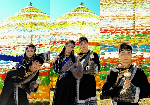 香格里拉建塘鎮旅撮り【豊富なチベット衣装選択+民族的な華やかさ+