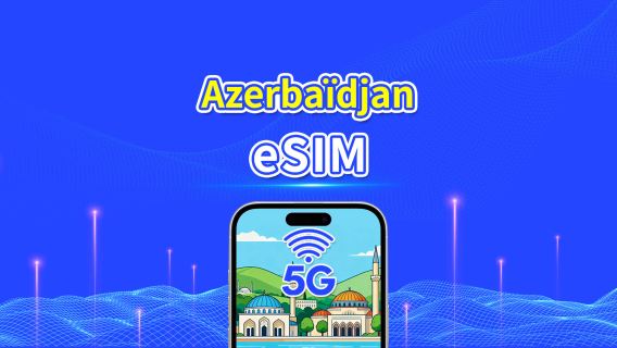 Azerbaïdjan eSIM | 5G/4G | Pass journalier/Forfait données total | 1–30 jours | Facturation toutes les 24 heures | Code QR