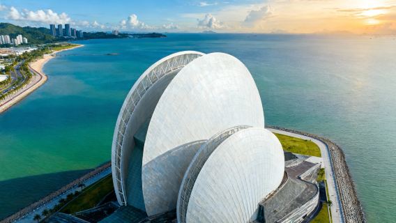 珠海港珠澳大橋遊+珠海大劇院+圓明新園+登橋藍海豚島一日遊