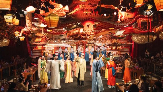 【敍宴·帝王盛宴】上海敍宴·全景沉浸式古代文化宮廷餐秀【唐朝主題長安賦-妙遊長安夜/神話主題哪吒二選一】