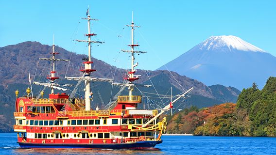 箱根+富士山一日遊|贈纜車：蘆之湖+大涌谷+山中湖+忍野八海