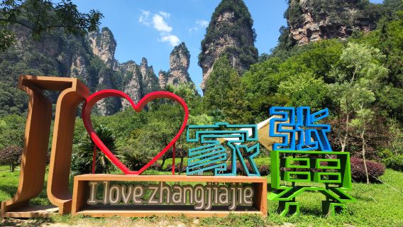 Zhangjiajie: tour privato di 1 giorno al Parco Nazionale Forestale (montagna di Avatar) e alla grotta di Huanglong