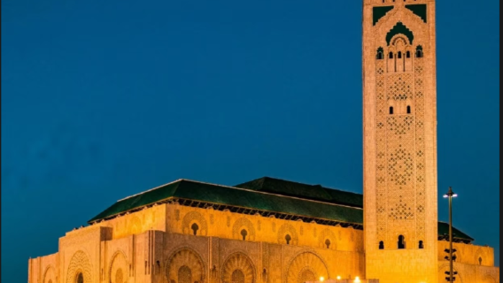 卡薩布蘭加哈桑二世清真寺+烏達雅堡+穆罕默德五世皇陵+哈桑塔