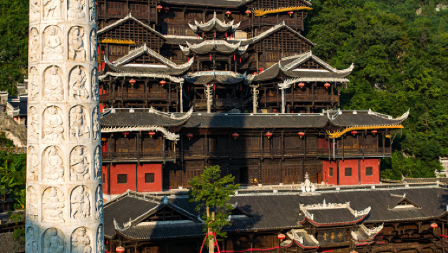 [Kumpulan 2-8 orang/Kumpulan Bas Ekspres] Kota Chiyou Jiuli + Bandar Lama Gongtan + Pelayaran Galeri Wujiang