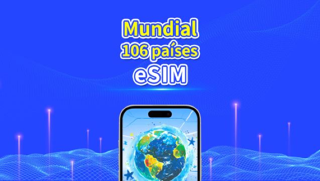 eSIM de 106 países alrededor del mundo | 4G/5G | red de alta velocidad | Paquete de datos diario/total | Facturación de 24 horas | 1-30 días | código QR