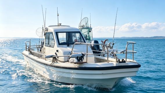 [Sewa Bot Memancing Laut di Qinhuangdao] Sewa Bot Memancing 9 Meter di Pulau Putao, Beidaihe, Qinhuangdao untuk Memancing di Laut