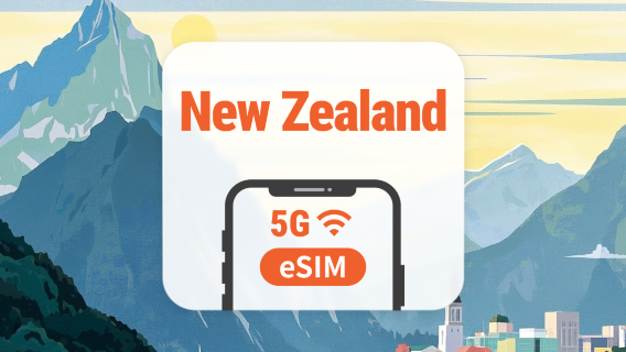 New Zealand 5G eSIM | All AI & TikTok | 1–30 Days | QR Code