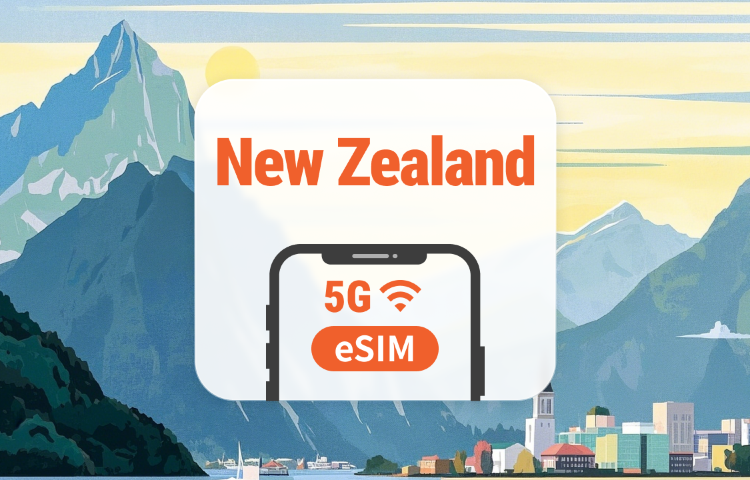 New Zealand 5G eSIM | All AI & TikTok | 1–30 Days | QR Code