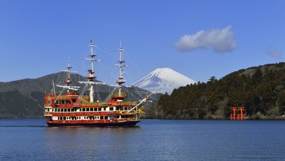 Bästa sceniska dagsturen till Mt. Fuji & Hakone från Tokyo: Kryssning, linbana & alternativ med snabbtåg
