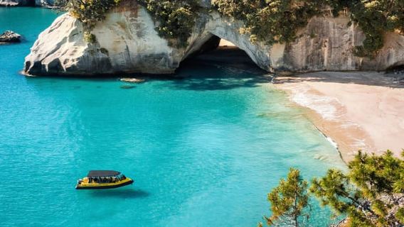 Whitianga: 2-Hour Cathedral Cove and Volcanic Coast Cruise
