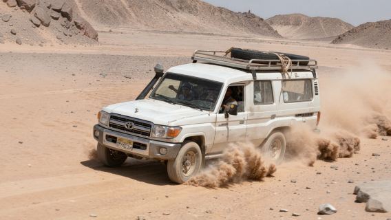Hurghada Jeep Safari Tour, Bedouin Camp Visit, Camel, BBQ & Show