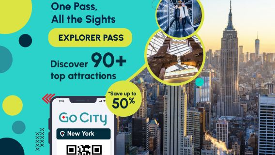 Go City New York Explorer Pass (Termasuk Gedung Empire State, Top of the Rock, dan 90+ Atraksi Populer)