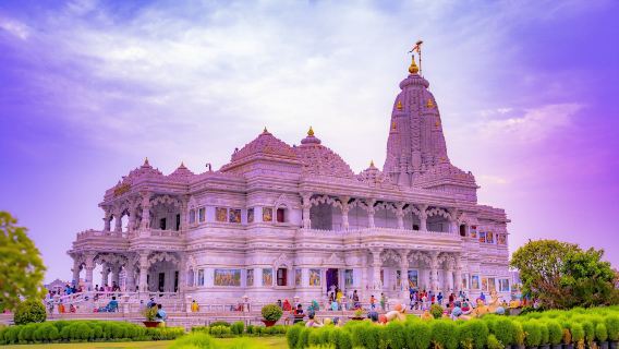 Tour privado de Delhi a Agra y Mathura con el Taj Mahal y Prem Mandir, incluye servicio de guía