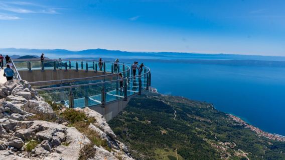Ab Makarska: Eintrittskarte für den Biokovo Skywalk mit Transfers